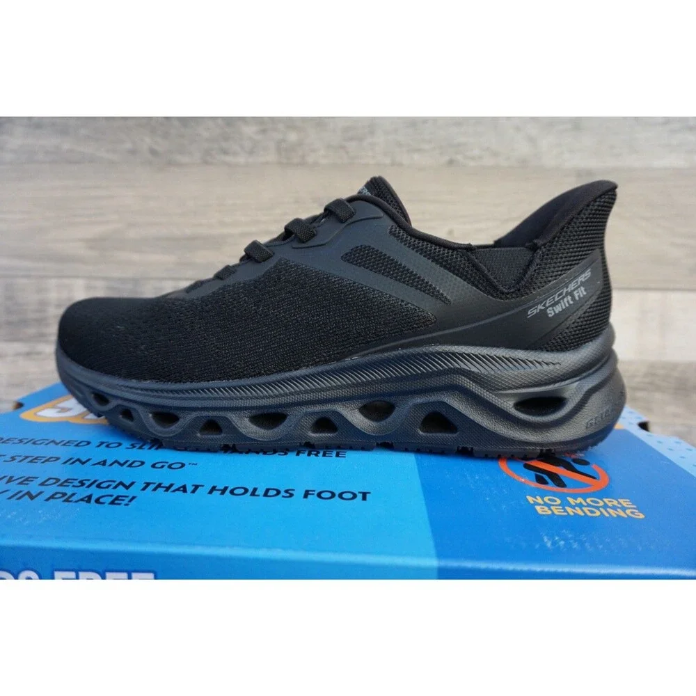 Skechers Men's Glide Step Sneaker Hands Free Swift Fit Sz 9 Slip On Shoes